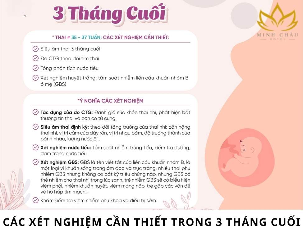 Chăm sóc mẹ bầu 3 tháng cuối