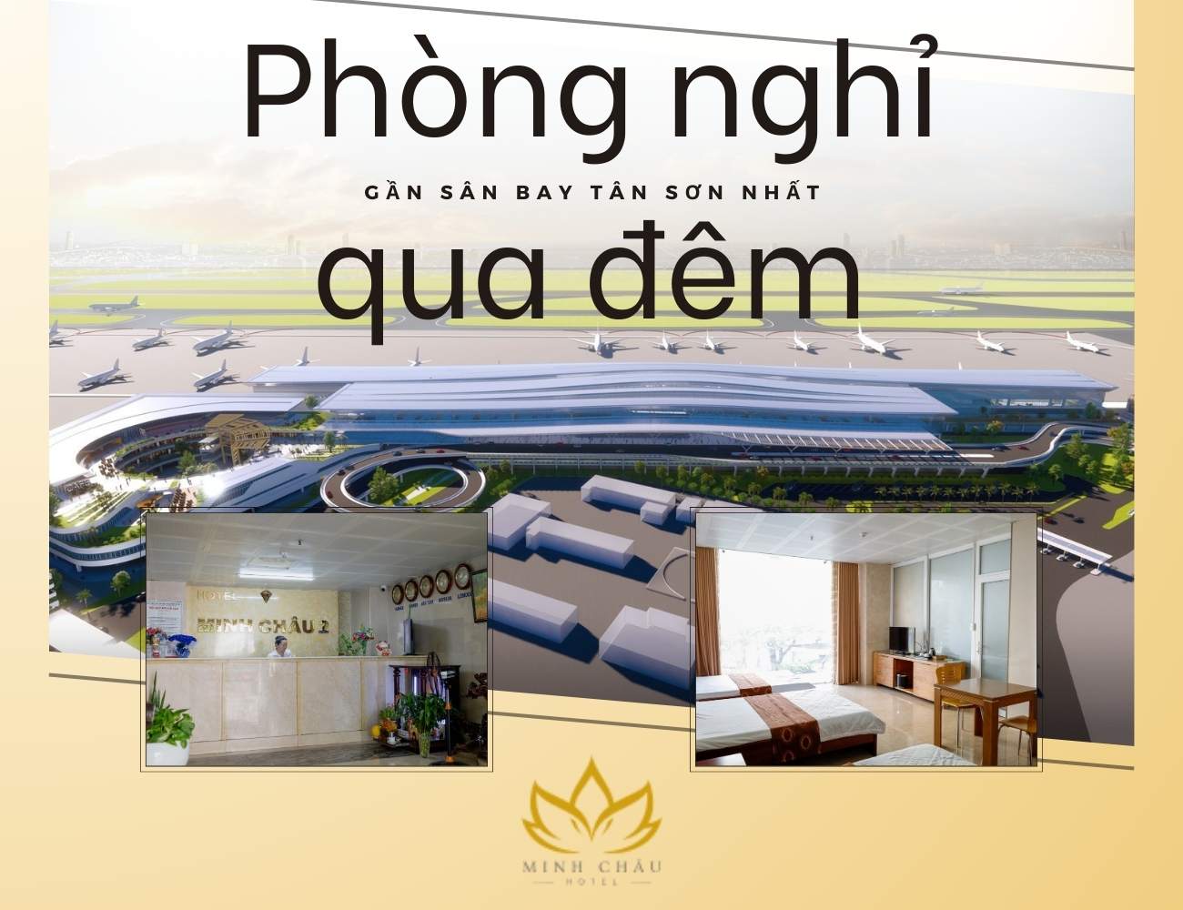 Phòng nghỉ qua đêm gần sân bay Tân Sơn Nhất